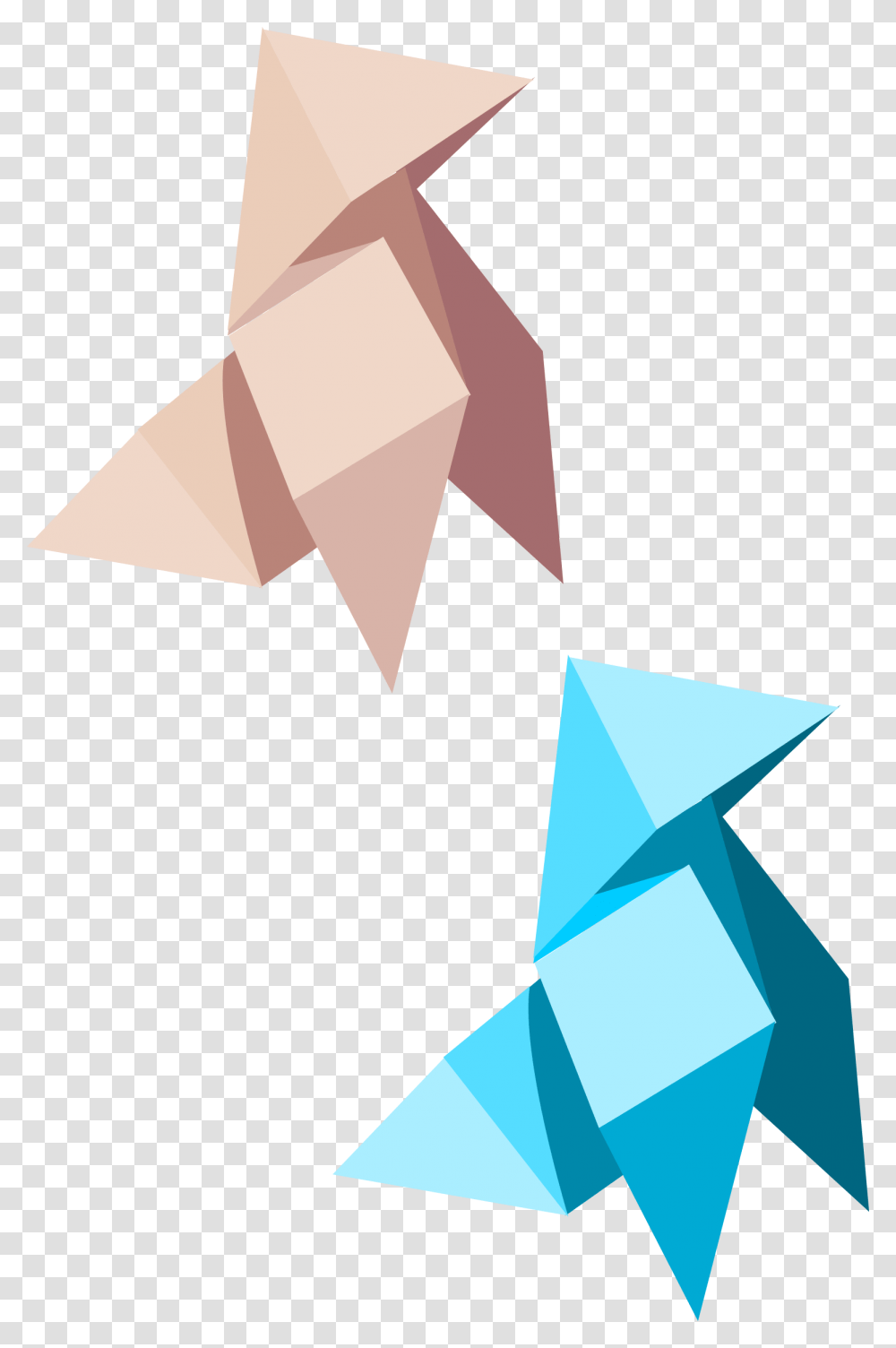 Birdie Paper Svg Clip Arts Pajarita Origami Clipart, Cross, Star Symbol Transparent Png