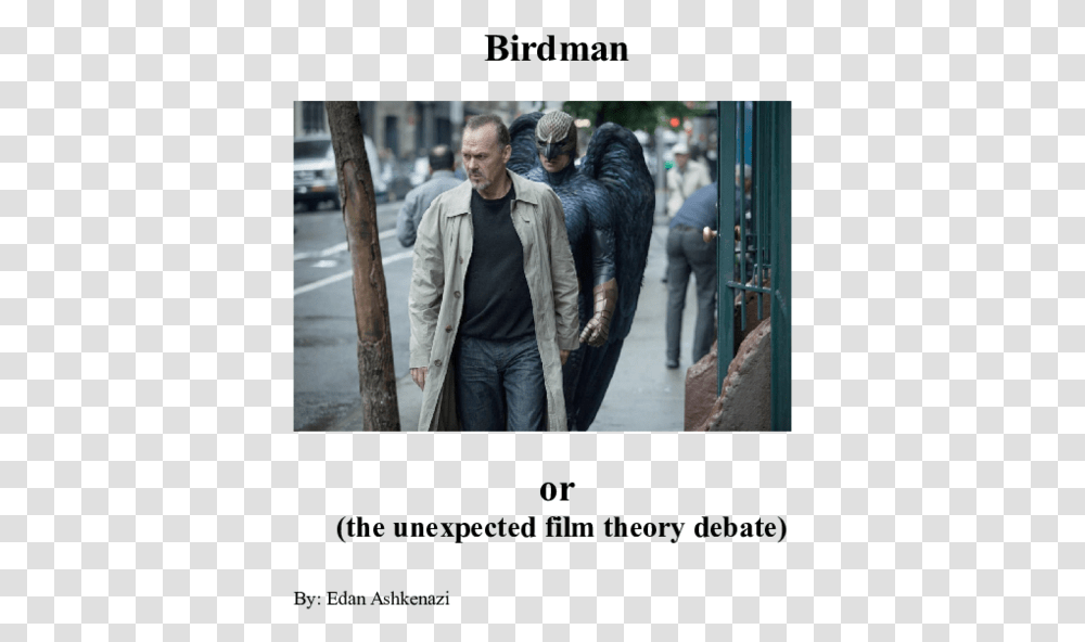 Birdmen Movie, Person, Coat, Jacket Transparent Png