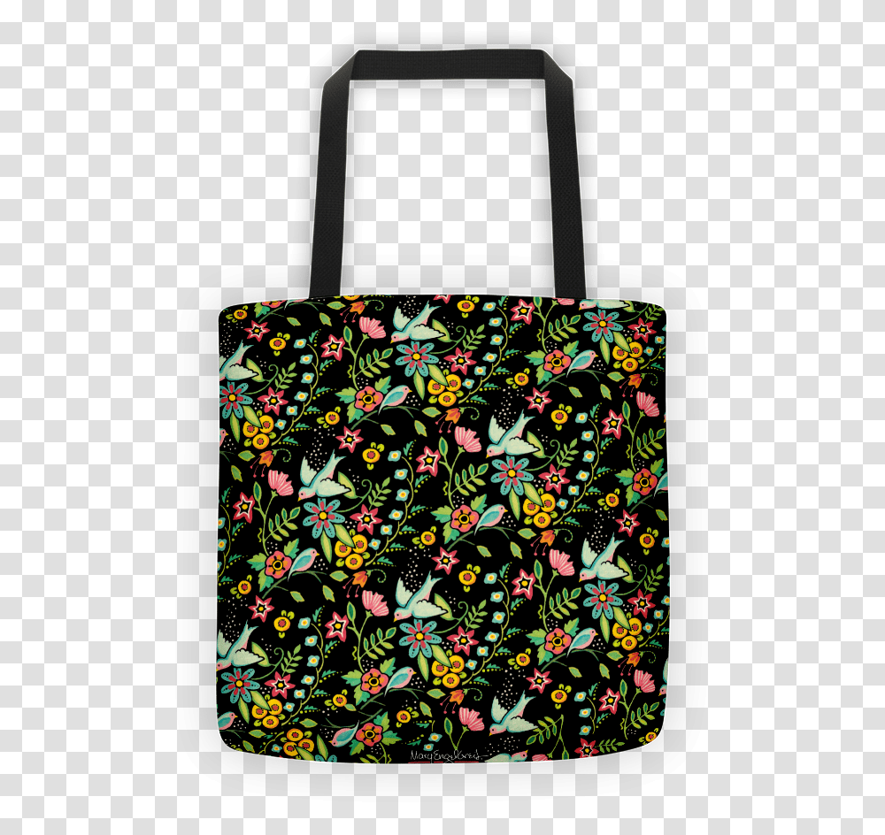 Birds Amidst Flowers Tote Bag Shoulder Bag, Rug, Handbag, Accessories, Accessory Transparent Png