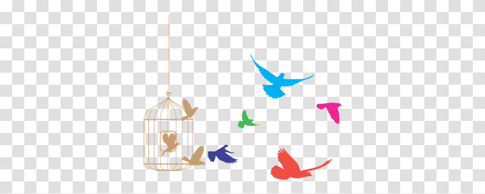 Birds Cage Freedom Product Eps Flock Of Birds Clipart Bird Flying From Cage, Animal, People, Text, Urban Transparent Png