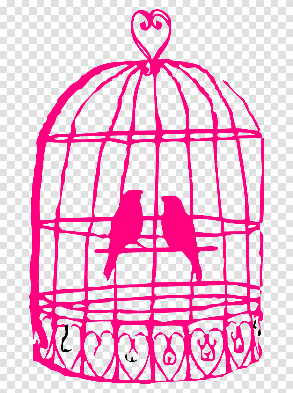 Birds In Cage, Pattern, Prison, Plot Transparent Png