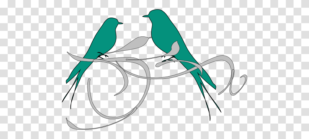 Birds On A Branch Clip Art, Animal, Parakeet, Parrot, Finch Transparent Png