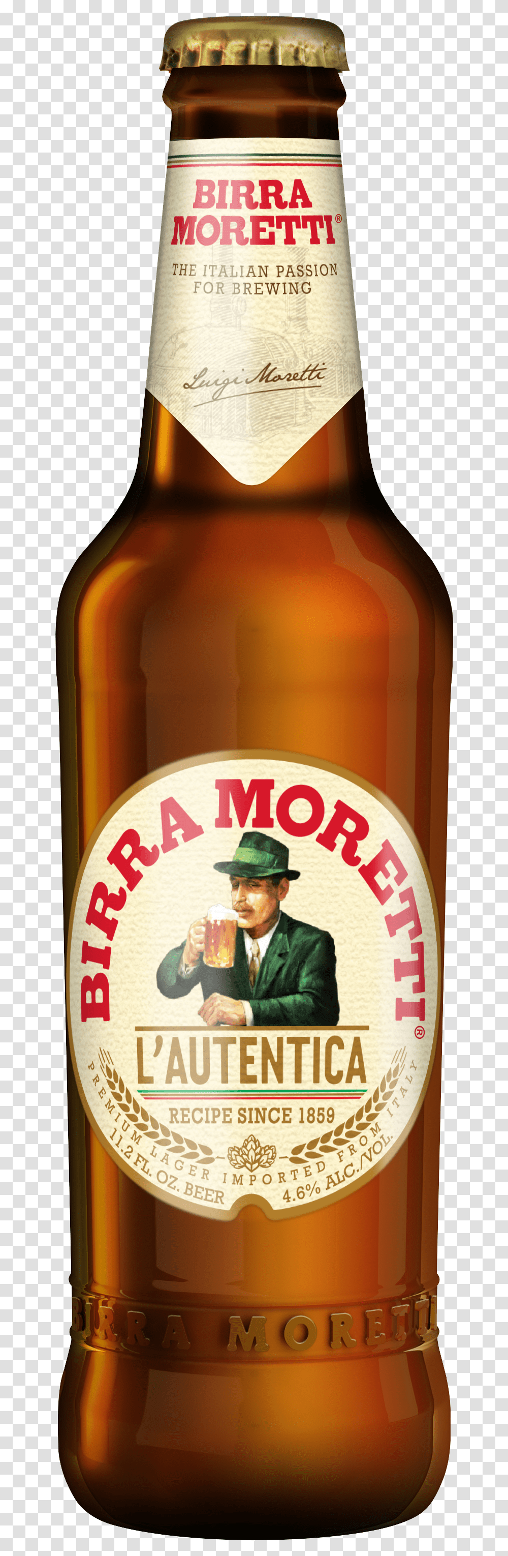 Birra Moretti, Beer, Alcohol, Beverage, Drink Transparent Png