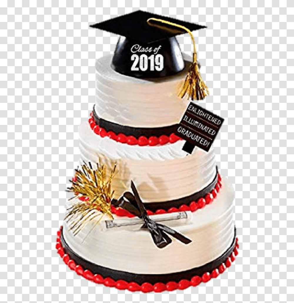Birrete Cake For Graduation 2018, Dessert, Food, Wedding Cake, Birthday Cake Transparent Png