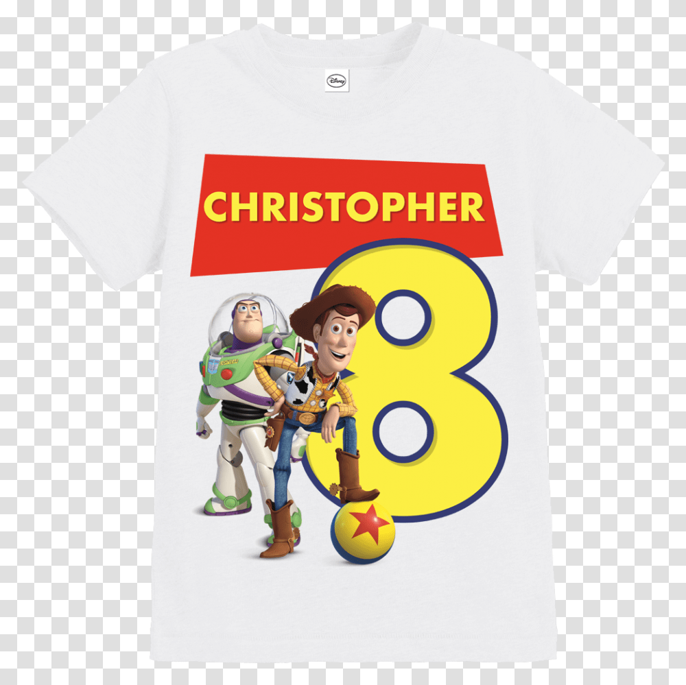 Birthday 4 T Shirt Toy Storey, Apparel, T-Shirt Transparent Png