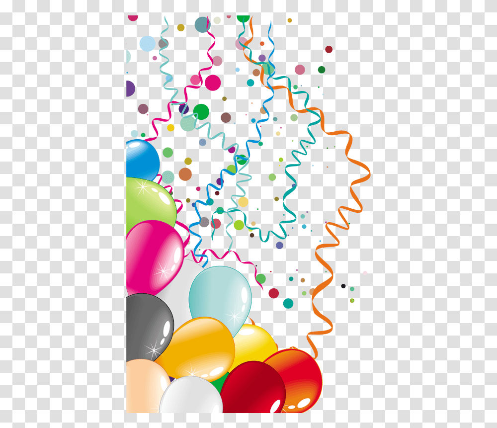 Birthday, Ball, Balloon, Confetti, Paper Transparent Png