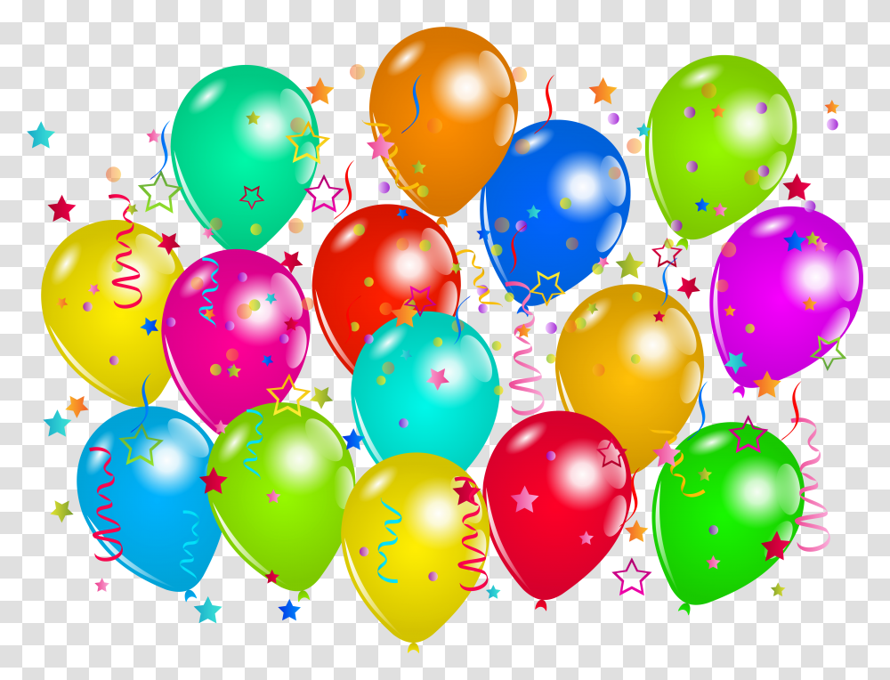 Birthday Balloon Decoration Transparent Png
