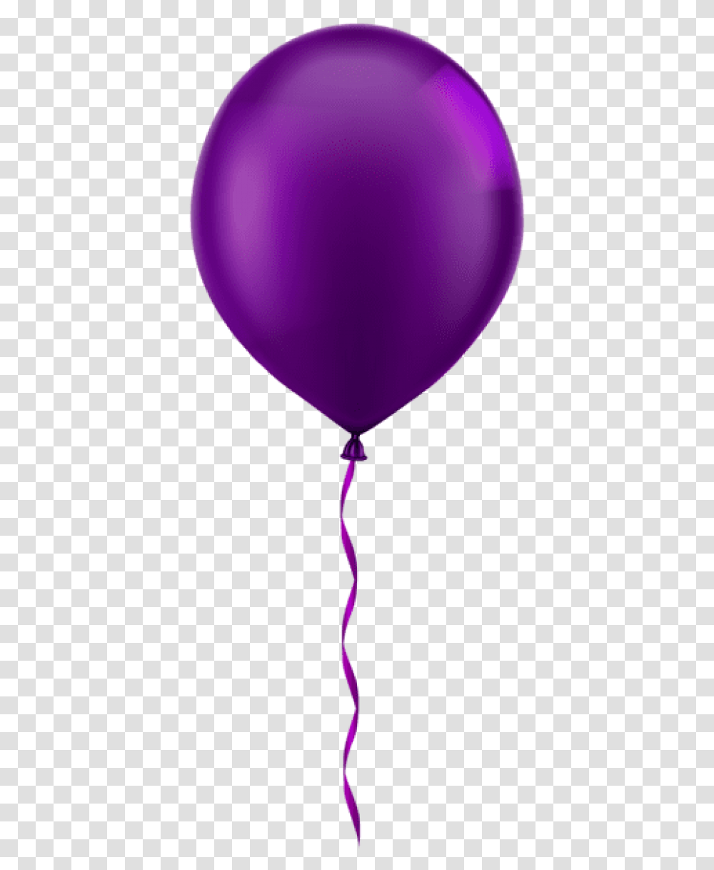 Birthday Balloon Single Purple Balloon Clipart Transparent Png