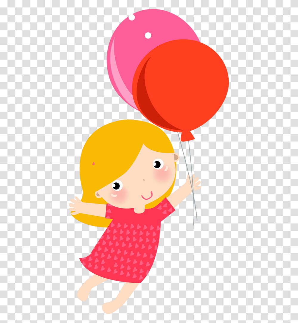 Birthday Balloons And Girl Birthday, Person, Human Transparent Png