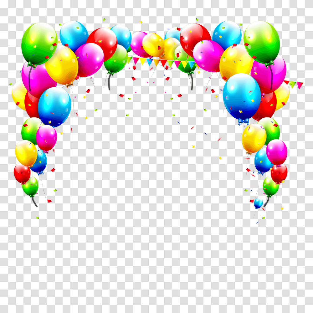 Birthday Balloons Background Image Birthday Celebration Background, Sphere, Graphics, Art, Crowd Transparent Png