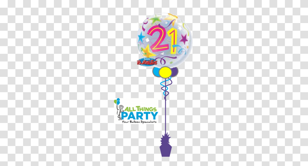 Birthday Balloons Party Supplies Tagged Bubbles, Rattle Transparent Png