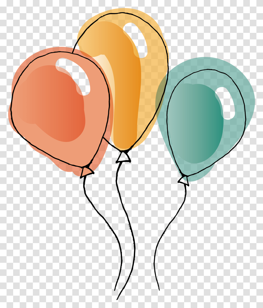 Birthday Balloons Watercolor Balloons Background Balloon Vector, Sweets, Food, Confectionery, Ear Transparent Png