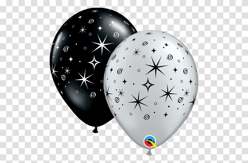 Birthday Baloon Black And Gold, Ball, Balloon, Sphere Transparent Png