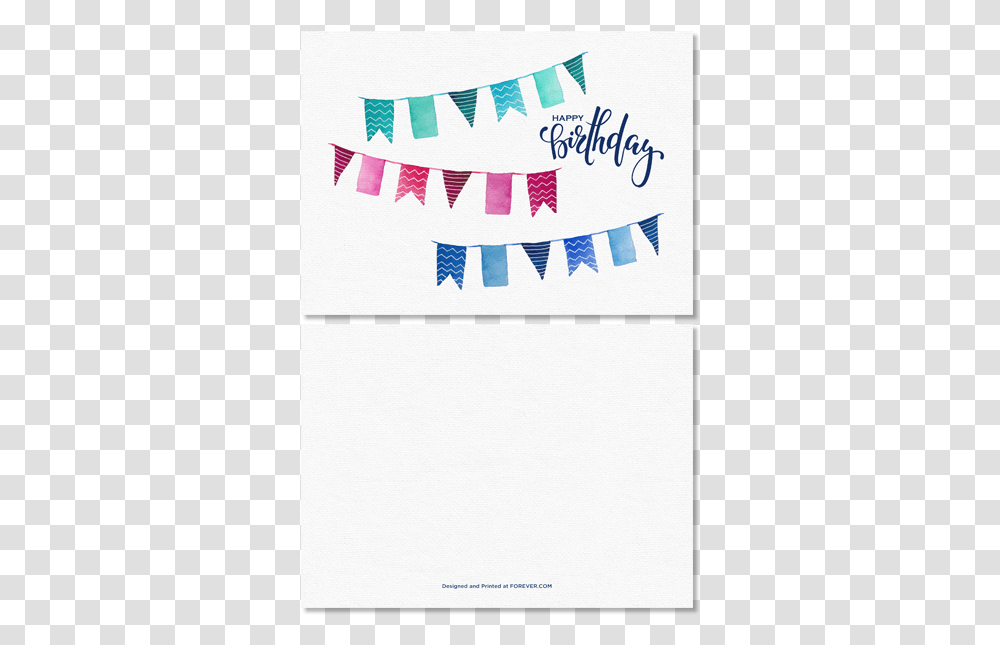 Birthday Banners Greeting Card, Label, Paper, Handwriting Transparent Png