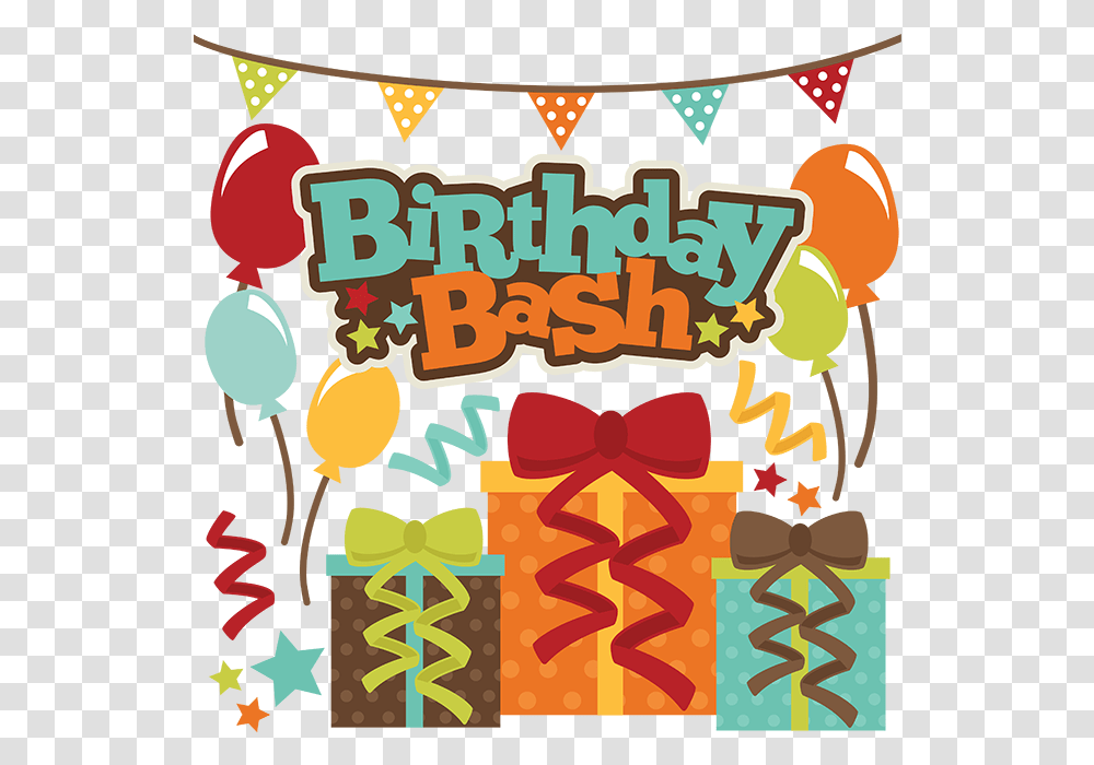 Birthday Bash Svg Scrapbook File Free Birthday Bash, Parade, Text, Leisure Activities, Crowd Transparent Png