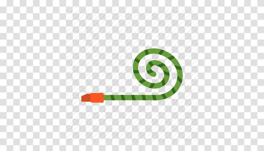 Birthday Blower Fun Horn Noisemaker Party Whistle Icon, Spiral, Coil Transparent Png