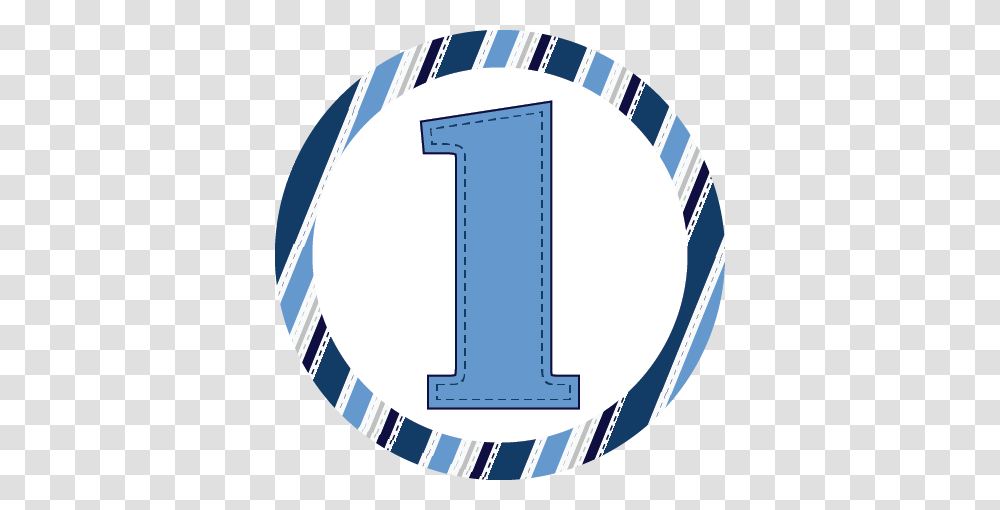 Birthday Blue Stripes Napkin Knot, Number Transparent Png