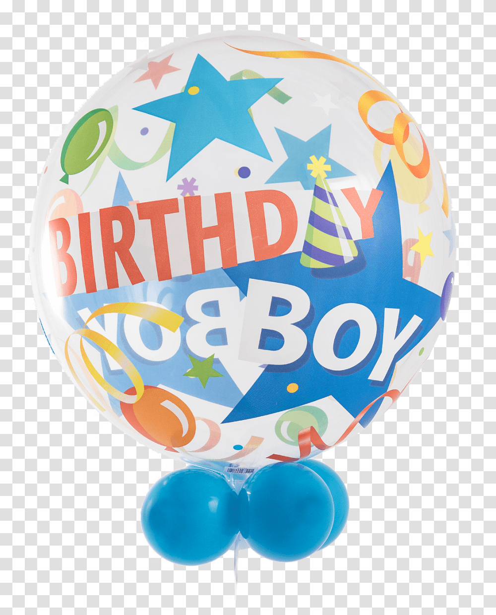 Birthday Boy Party Hat Bubble Balloon With Balloon Birthday Boy Hat, Sphere, Paper, Logo Transparent Png