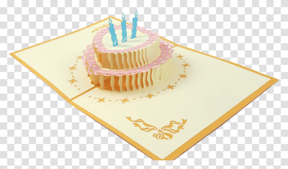 Birthday Cake 3d Pop Up Card Birthday Cake 3d, Dessert, Food Transparent Png