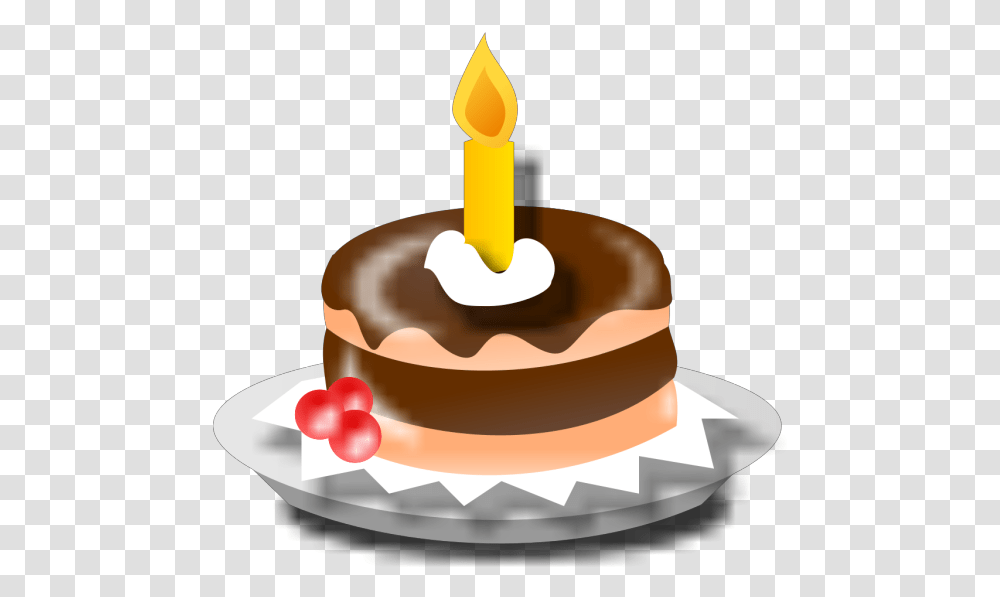 Birthday Cake And Candle Svg Clip Art For Web Birthday Cake Icon, Dessert, Food, Icing, Cream Transparent Png