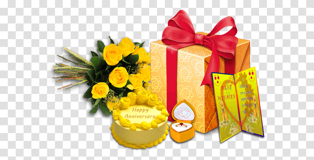 Birthday Cake And Gift, Dessert, Food Transparent Png