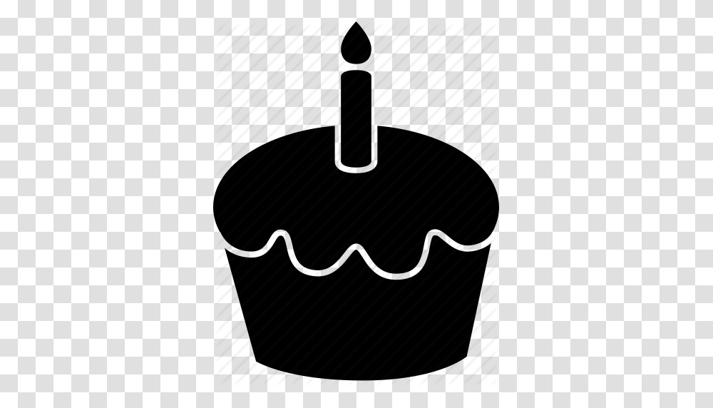 Birthday Cake Candle Cupcake Dessert Muffin Party Icon, Piano, Leisure Activities, Musical Instrument, Silhouette Transparent Png
