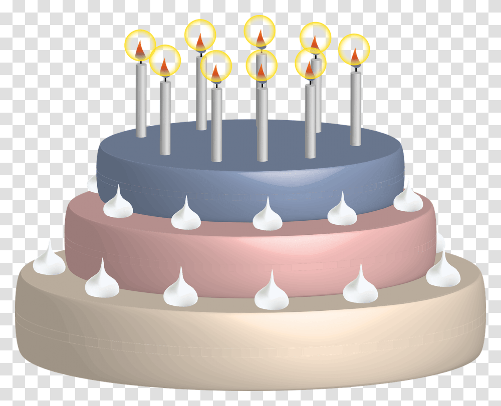 Birthday Cake Candles Birthday Free Photo, Dessert, Food, Wedding Cake, Icing Transparent Png