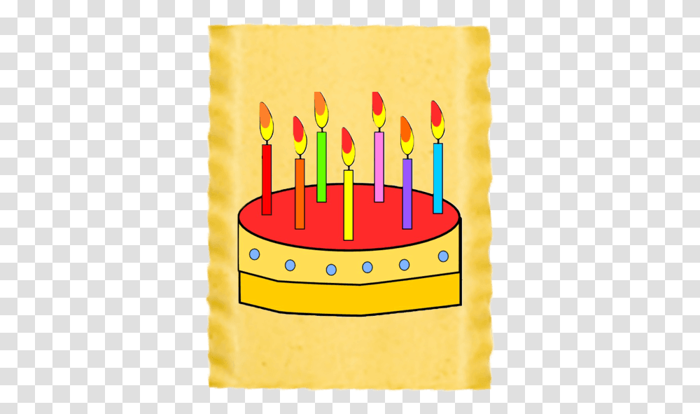Birthday Cake Cartoon 3 Candles, Dessert, Food Transparent Png