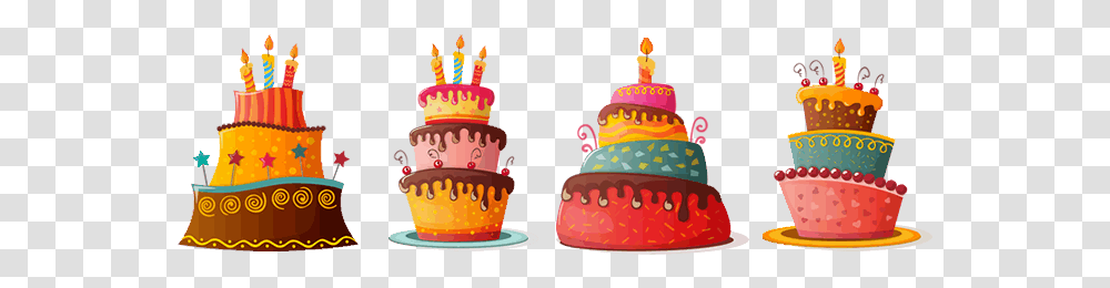 Birthday Cake Cartoon Illustration, Dessert, Food, Wedding Cake, Torte Transparent Png