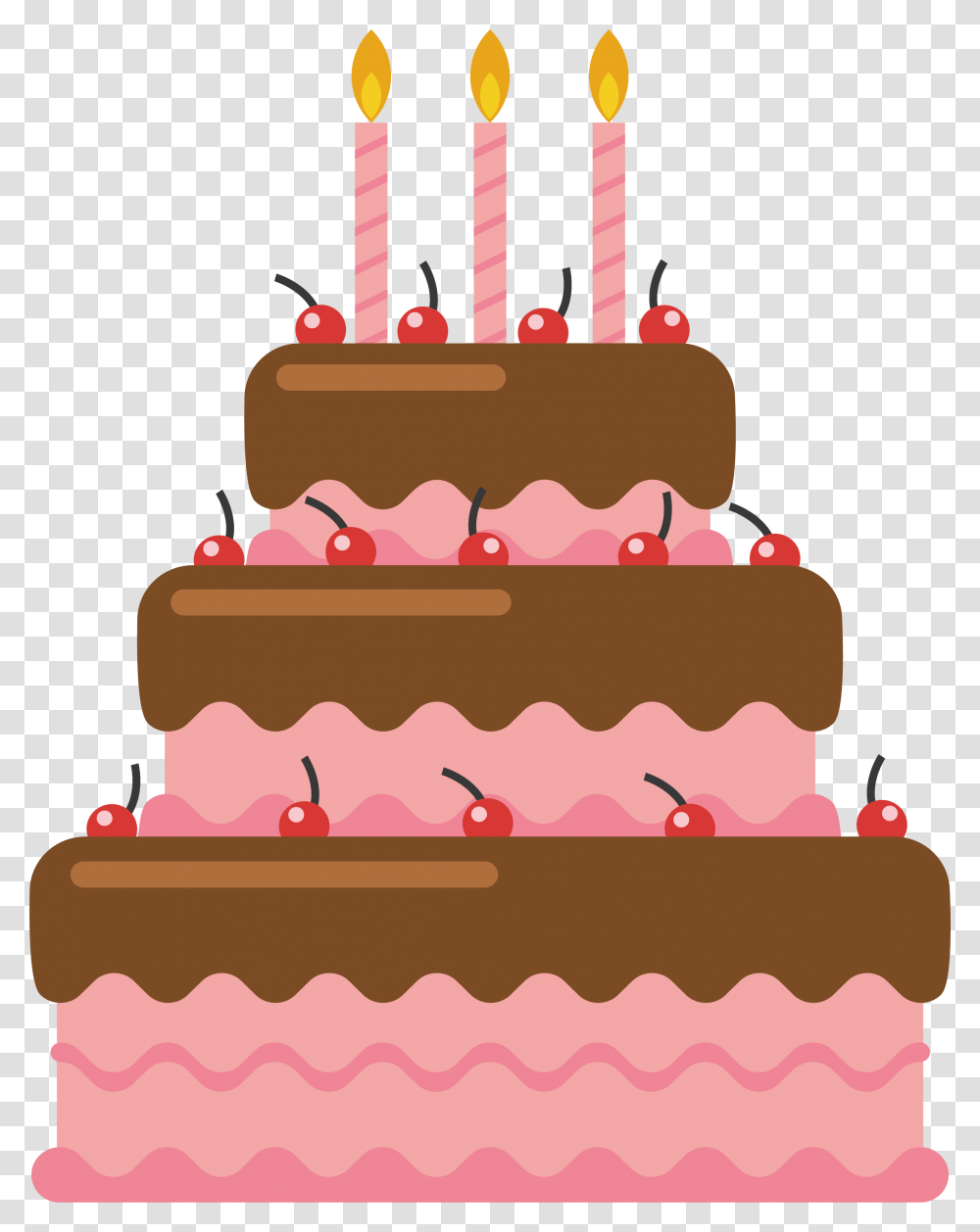Birthday Cake Chocolate Cake Torte Cake Vector, Dessert, Food, Cream, Creme Transparent Png