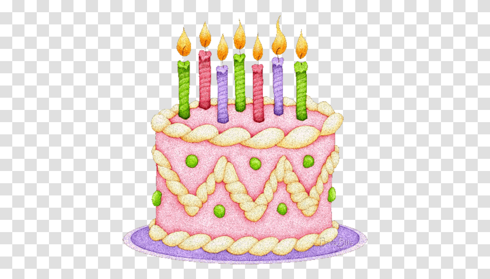 Birthday Cake Clip Art Gif Cake Download 500512 Birthday Cake Gif, Dessert, Food, Icing, Cream Transparent Png