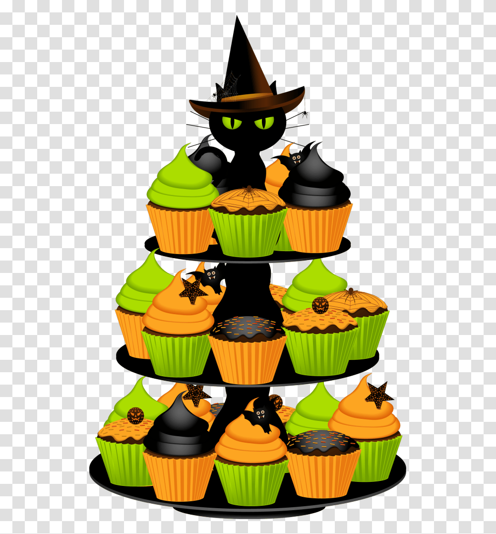 Birthday Cake Clip Art Halloween, Cupcake, Cream, Dessert, Food Transparent Png