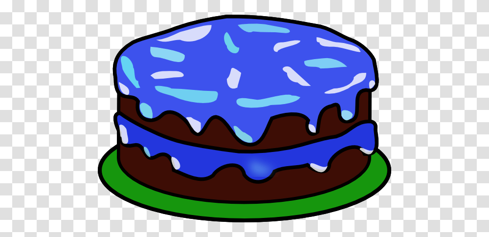 Birthday Cake Clip Art No Candles Blue Birthday Cake Clipart, Dessert, Food, Icing, Cream Transparent Png