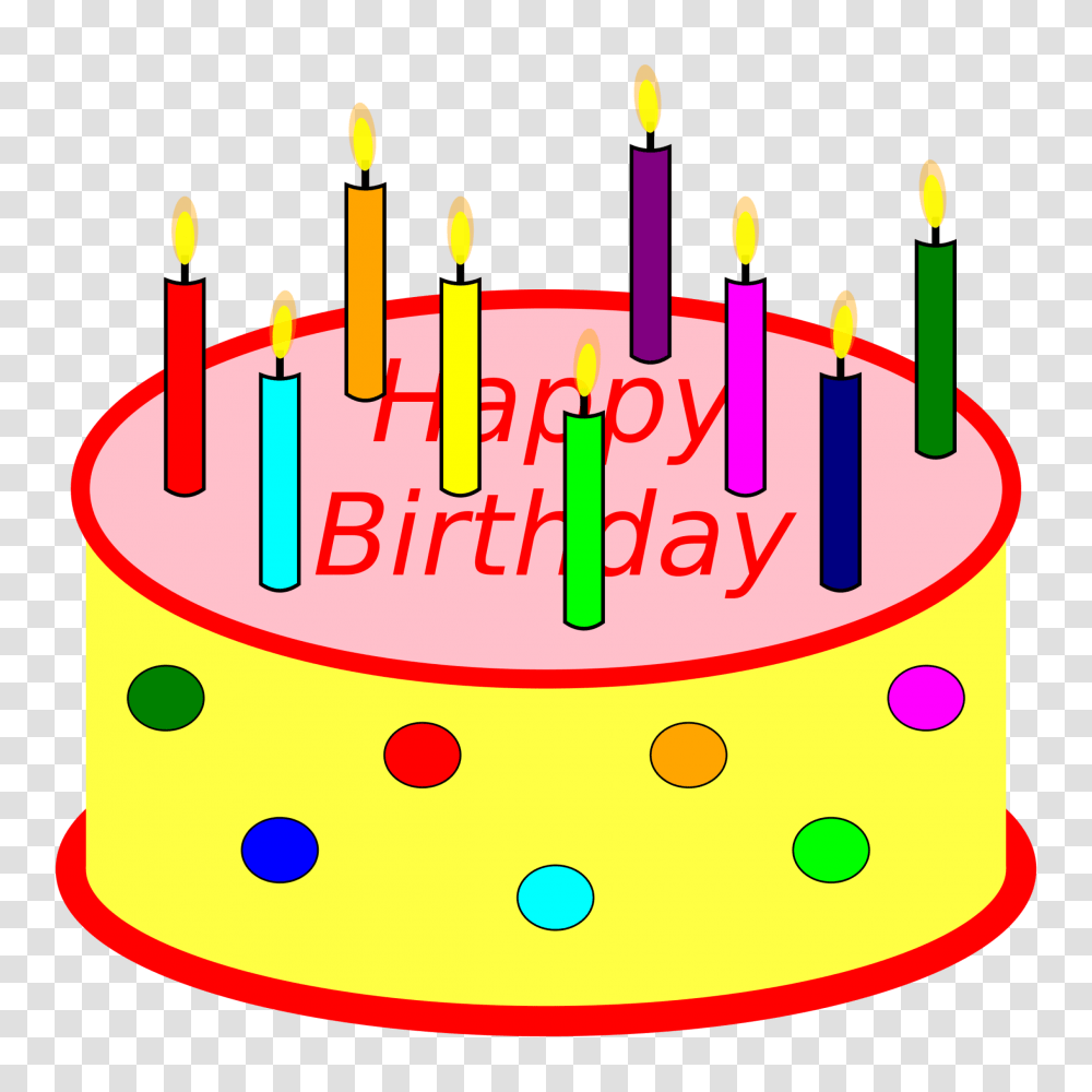 Birthday Cake Clipart Clipart Birthday Cake With Candles, Dessert, Food Transparent Png