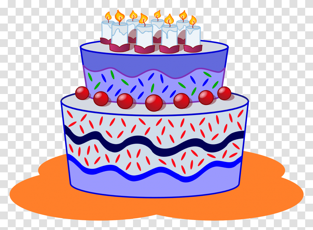 Birthday Cake Clipart Free Image Boy Birthday Cake Cartoon, Dessert, Food Transparent Png