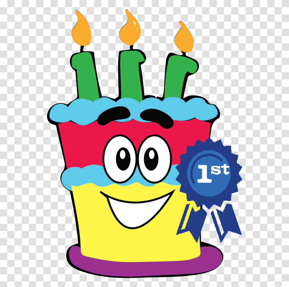 Birthday Cake Clipart Full Size Clipart 492259 Pinclipart Cartoon Birthday Cake, Text, Food, Cream, Dessert Transparent Png