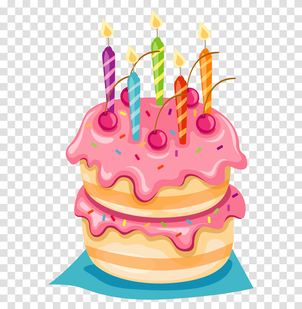 Birthday Cake Cute Clipart, Dessert, Food, Icing, Cream Transparent Png