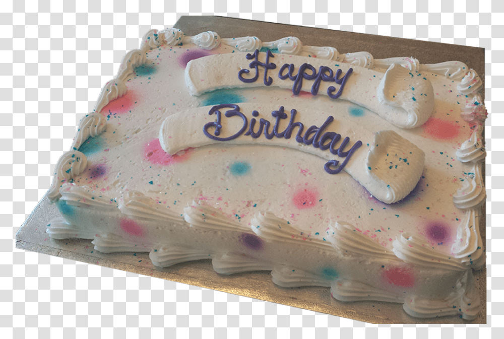 Birthday Cake, Dessert, Food, Icing, Cream Transparent Png