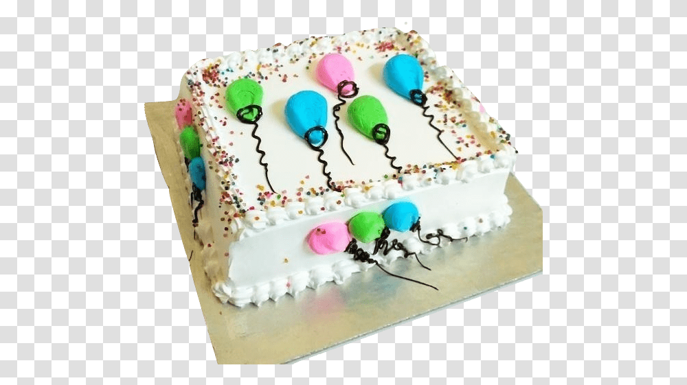 Birthday Cake, Dessert, Food, Icing, Cream Transparent Png