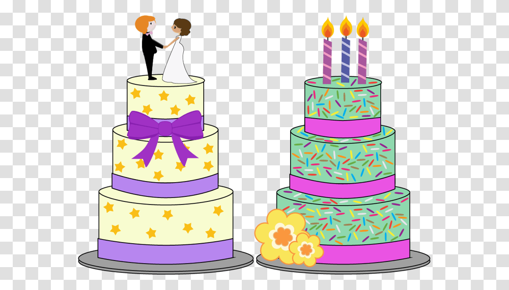 Birthday Cake, Dessert, Food, Wedding Cake Transparent Png