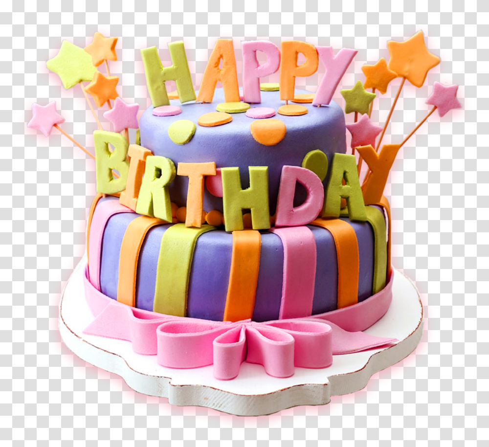 Birthday Cake Emoji Happy Hd Image Free Happy Birthday Cake, Dessert, Food Transparent Png
