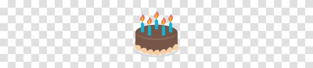 Birthday Cake Emoji On Emojione, Dessert, Food Transparent Png