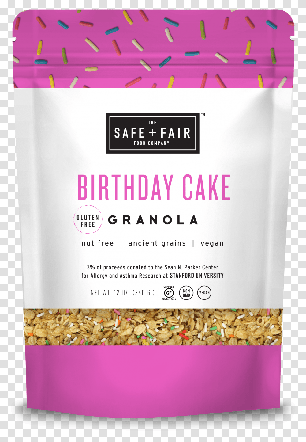 Birthday Cake Granola Safe And Fair Granola, Advertisement, Poster, Paper, Flyer Transparent Png