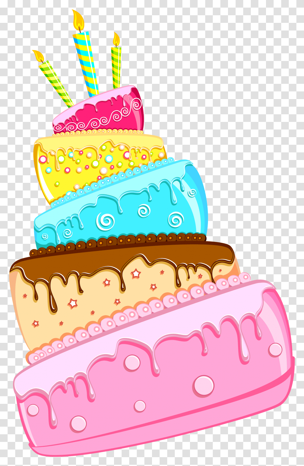 Birthday Cake Hd Sticker, Dessert, Food, Icing, Cream Transparent Png