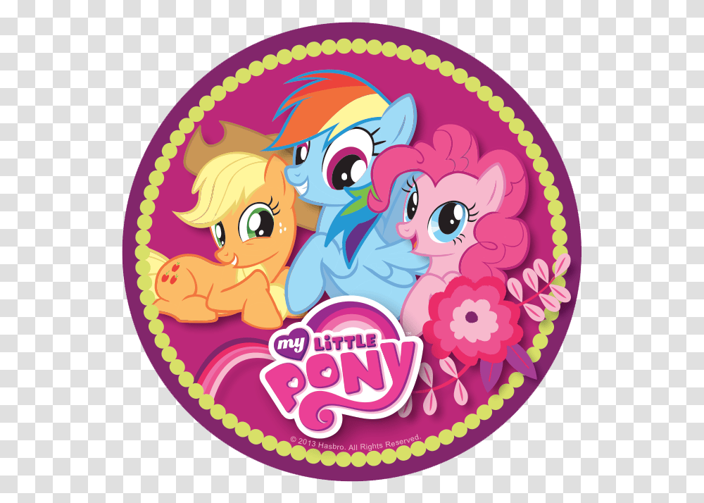 Birthday Cake Icing Cupcake Pony My Little Pony Cake, Label, Text, Graphics, Art Transparent Png