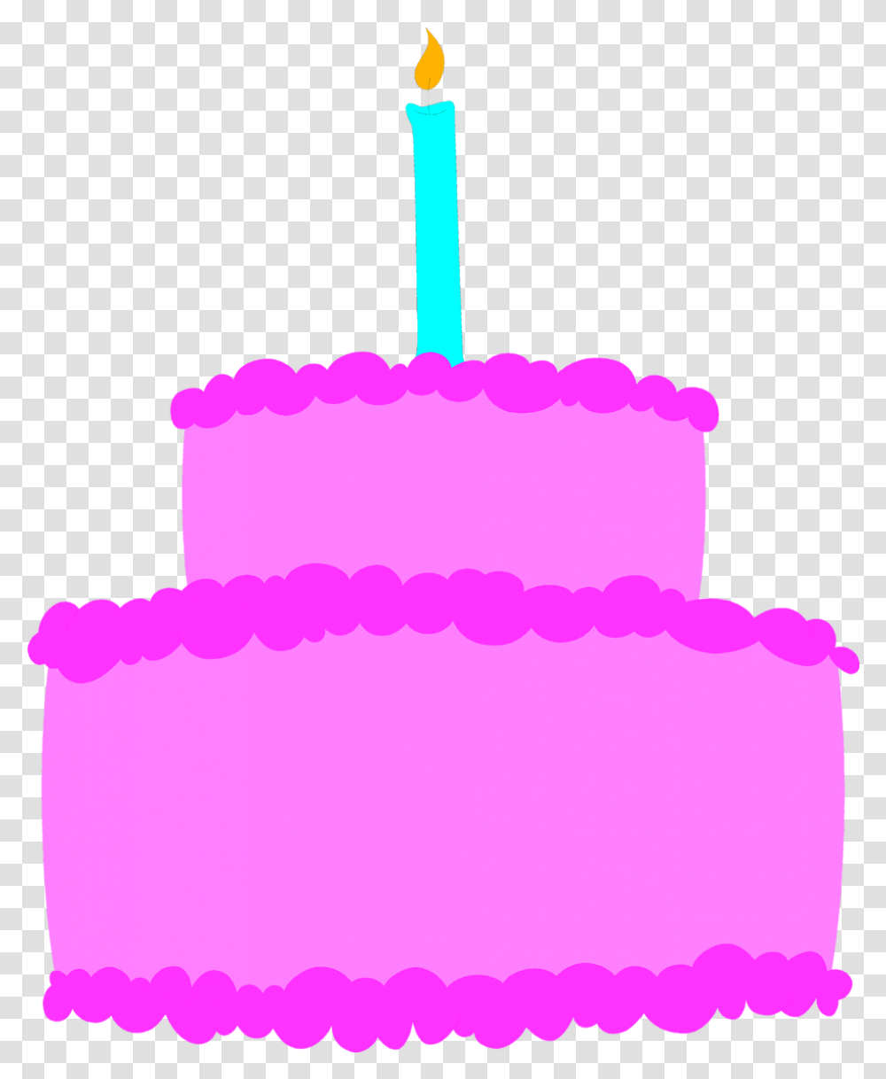 Birthday Cake No Background Pink Birthday Cake Clip Art, Dessert, Food, Cream, Creme Transparent Png