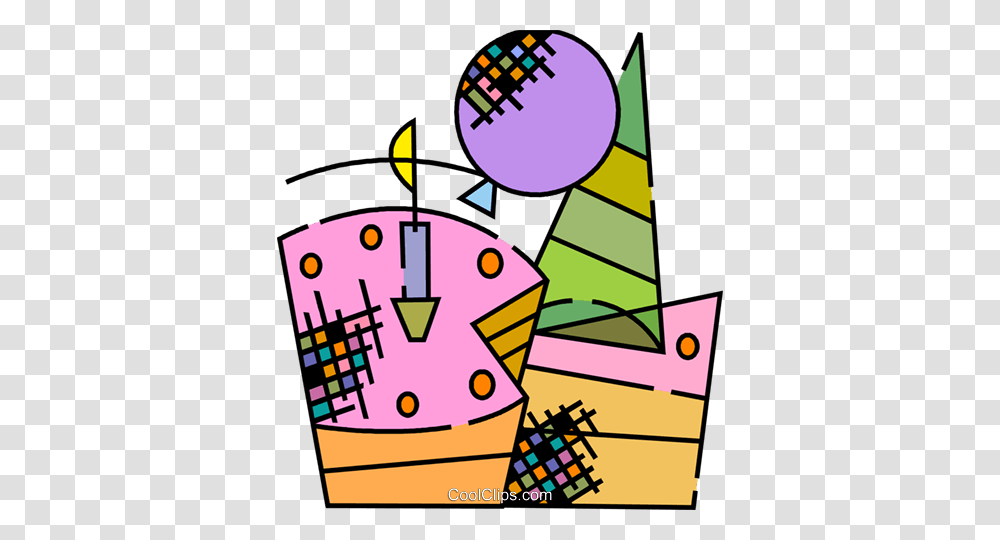 Birthday Cake Party Hat And Balloons Royalty Free Vector Clip Art, Doodle, Drawing Transparent Png