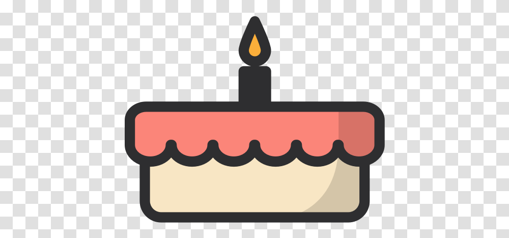 Birthday Cake Pink Icon, Candle Transparent Png