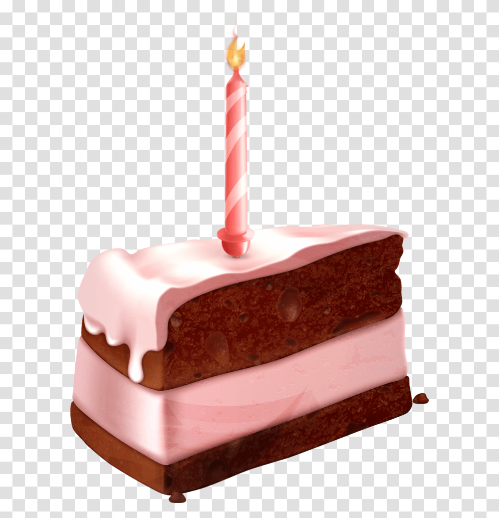 Birthday Cake Slice Clipart Cake, Dessert, Food, Icing, Cream Transparent Png