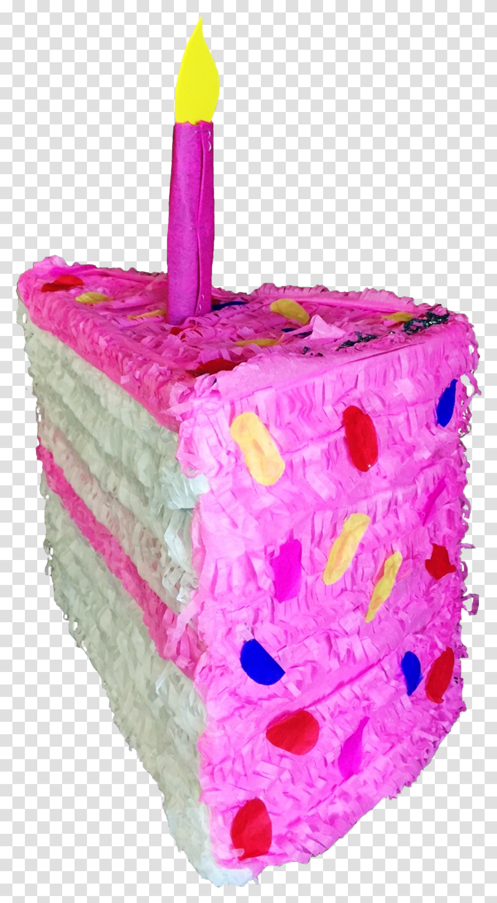 Birthday Cake Slice Mini, Pinata, Toy, Dessert, Food Transparent Png